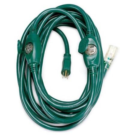 Master Electronics Extension Cord, Outdoor, Green, 25 ft 834665